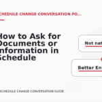 How to Ask for Documents or Information in Schedule Change Conversation English