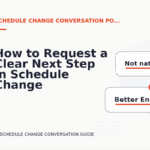 How to Request a Clear Next Step in Schedule Change Conversation English