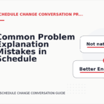 Common Problem Explanation Mistakes in Schedule Change Conversation English