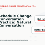 Schedule Change Conversation Practice: Natural Conversation Lines