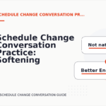 Schedule Change Conversation Practice: Softening Direct Sentences